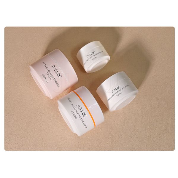 Face Cream Jar Empty Cosmetic Plastic Packaging 50ml Custom PP Empty Lid Face Cream Container Custom Color