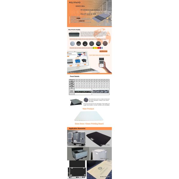 POLYFAVO Double Honeycomb Panels For Packaging PP Honeycomb Sheet