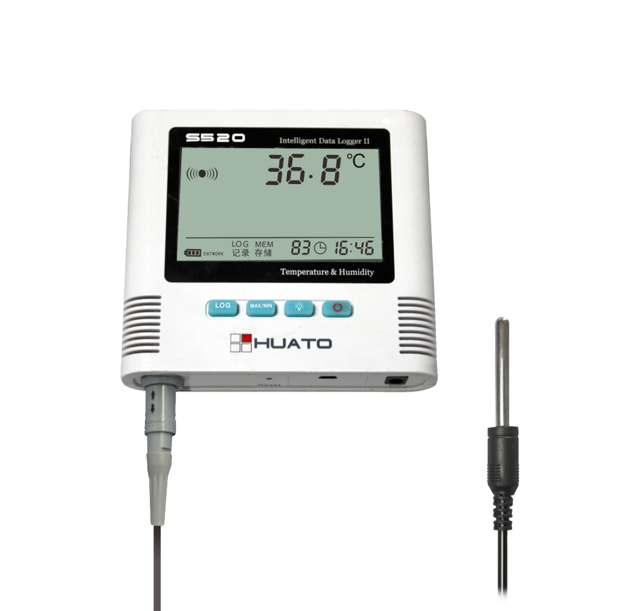 Cold Store Temperature Humidity Data Logger With Alarm Function High Accuracy