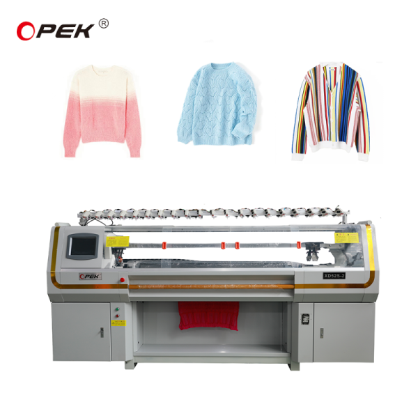 Advanced Single Carriage Double System Knitting Machine for Multi Functional Sweater