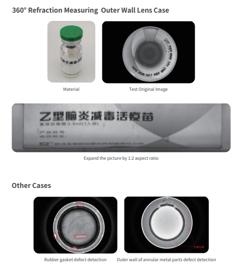 Refraction Measuring Outer Wall Machine Vision Lens 360° For Cylinder Surface