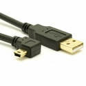 Purple 5 Pin USB 2.0 High Flex Cable , Straight A To Straight B Copper Flex Cable