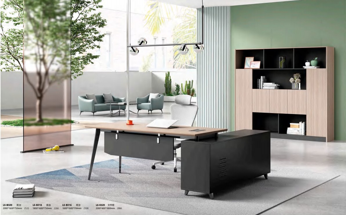 Long Double Office Desk , Shared Dual Workstation Extra Large Sturdy Computer Desk