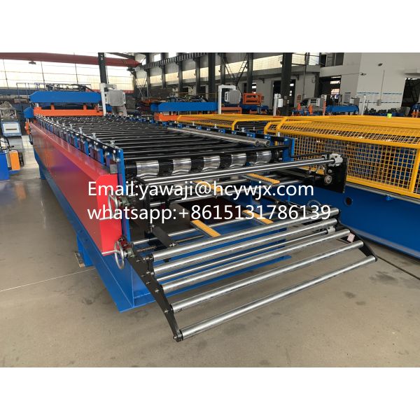 Galvanized Metal Roofing Panel Double Deck Roll Forming Machine for PPGI / GI Material