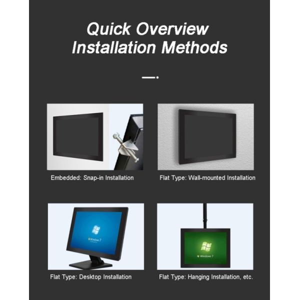 ZXTLCD 15.6 Inch Small TouchScreen Display Capacitive High Quality Computer Custom Embedded Industrial Control Devices