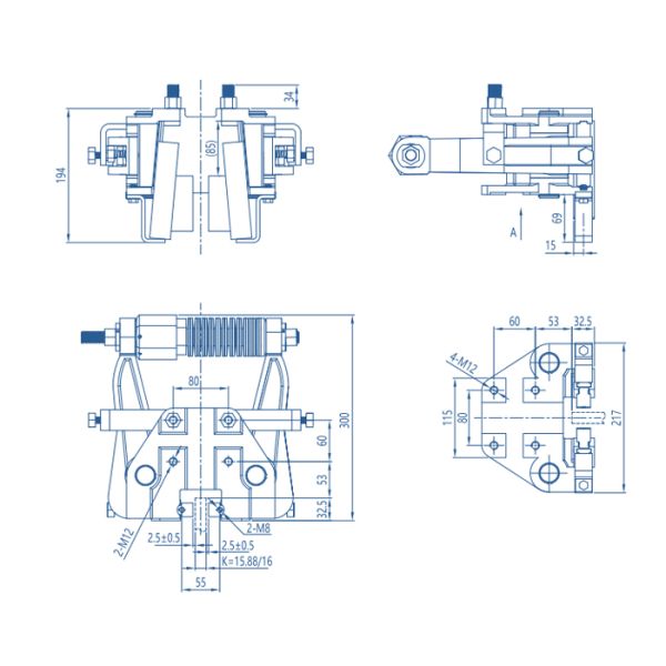 Double Pulling Elevator Lift Progressive Safety Gear Device Gear