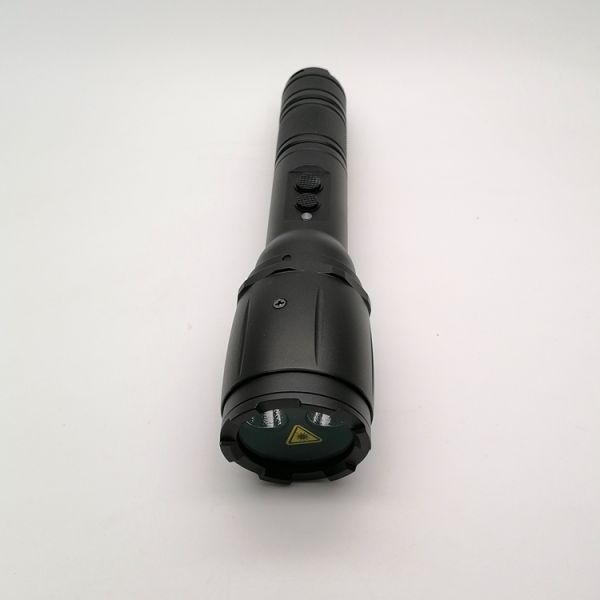 Black DPSS Green Laser Flashlight for Dazzling IP65 Rated Functionality