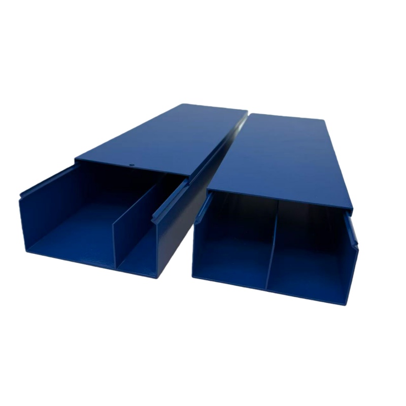 Industrial Grade Rectangular Ventilation Channel Cable Tray Fireproof Corrosion Resistant Spray Aluminium Alloy Construction