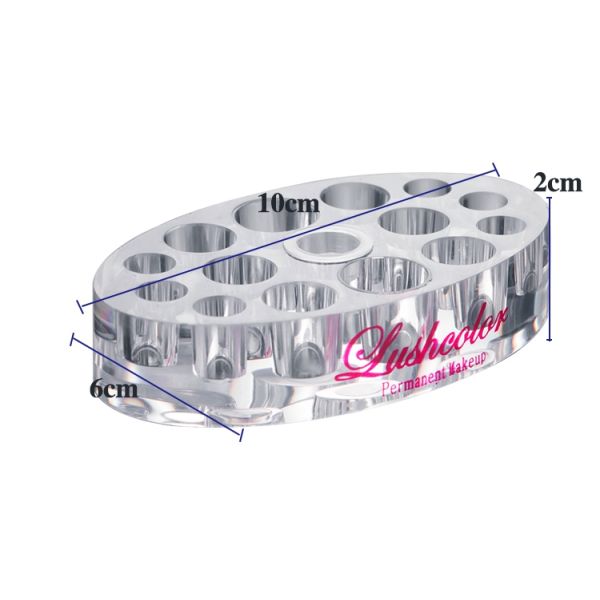 Acrylic Oval Ink Cup Holder Tattoo Accessories For Permanent Makeup