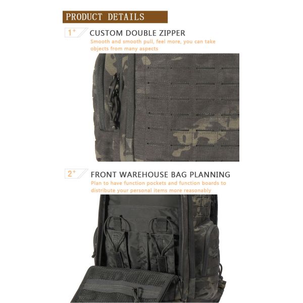 Lightweight Tactical Gear Backpack With Customized Logo / Tactical Day Pack