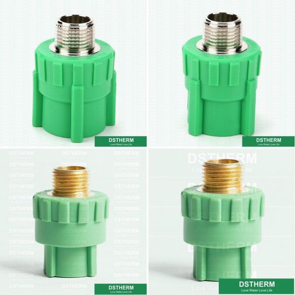 Welding Male Threaded Coupling , Equal Shape Ppr Pipe Socket Higher Flow Capacity