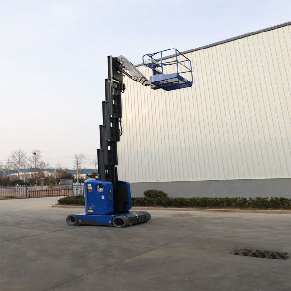 7.2-10.6m Working Height Vertical Electric Lifting Platform with fly jib