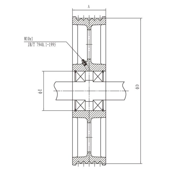 Cast Iron Sheave Elevator Traction Sheave Wire Rope Sheave Wheels