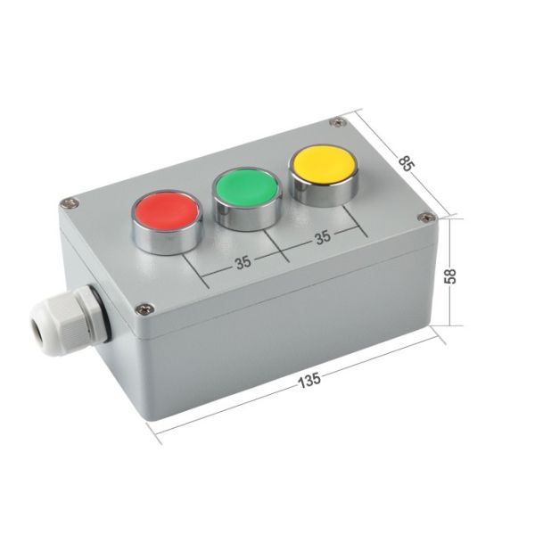 Outdoor Pushbutton Switch Station Box Die-cast Aluminum Case Explosion Proof Customization
