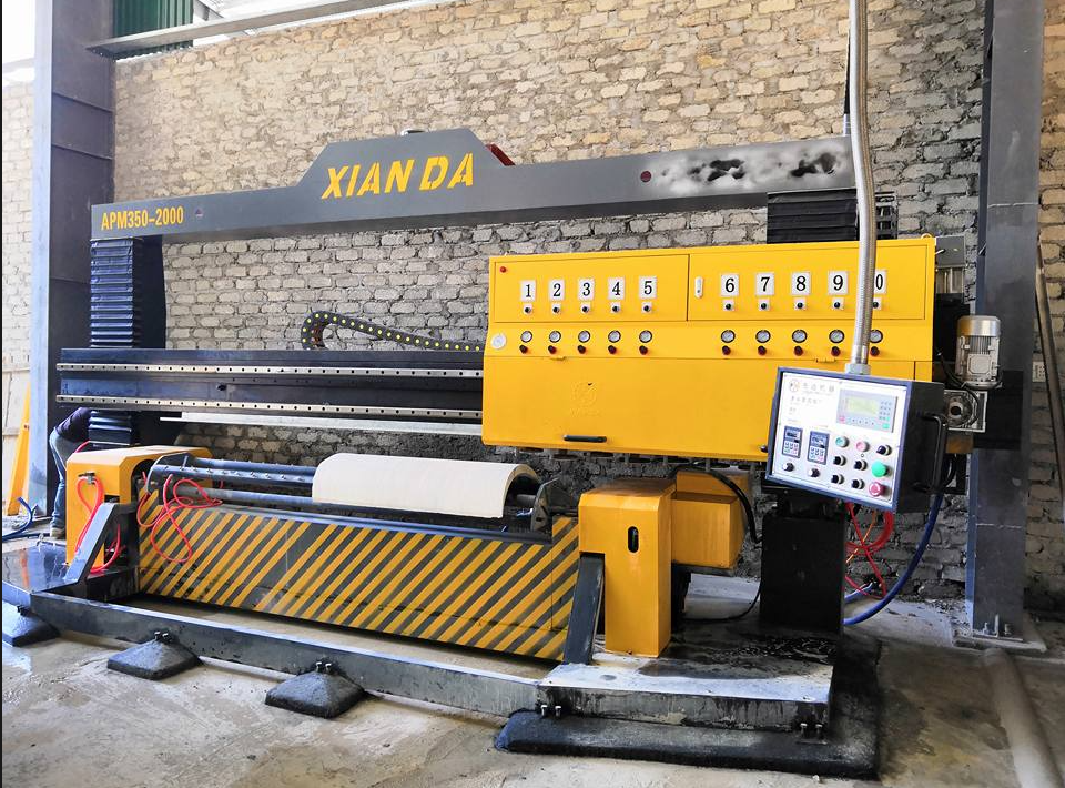 CNC Circular Stone Slab Polishing Machine 1300mm Processing Length