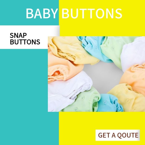 Lightweight Colored Bulk Plastic Snap Buttons Cap Post Fasteners Shiny & Matte Finish