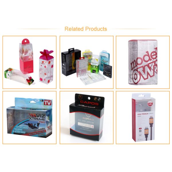 Square Small Clear Plastic Gift Boxes With Lids PVC PP PET Material Customize Printing