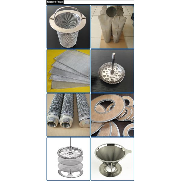 300 Micron 304 Stainless Mesh Basket Brewing Mesh Customized