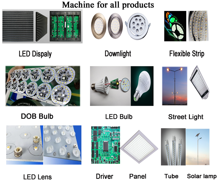 90000CPH 8KW SMT LED Mounting Machine surface mount technology machine