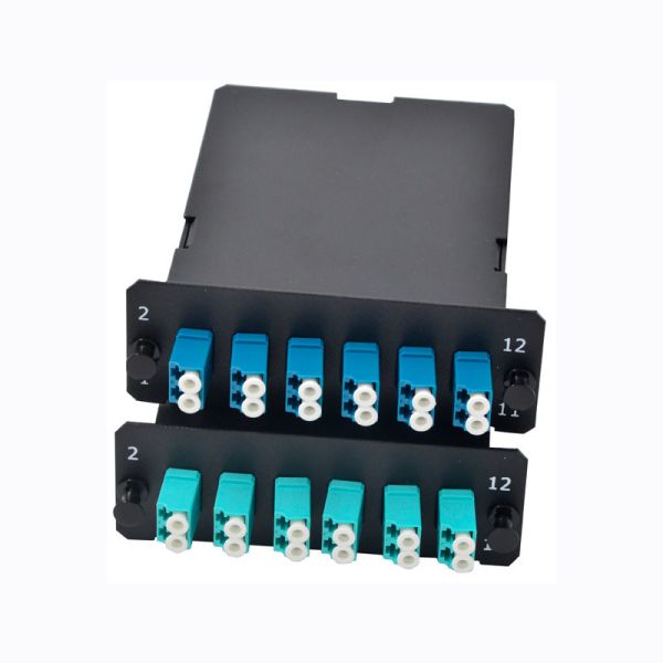 12 Core MPO Cassette Module with Corning Fiber Optic Cable and Low Insertion Loss for High Density Networks