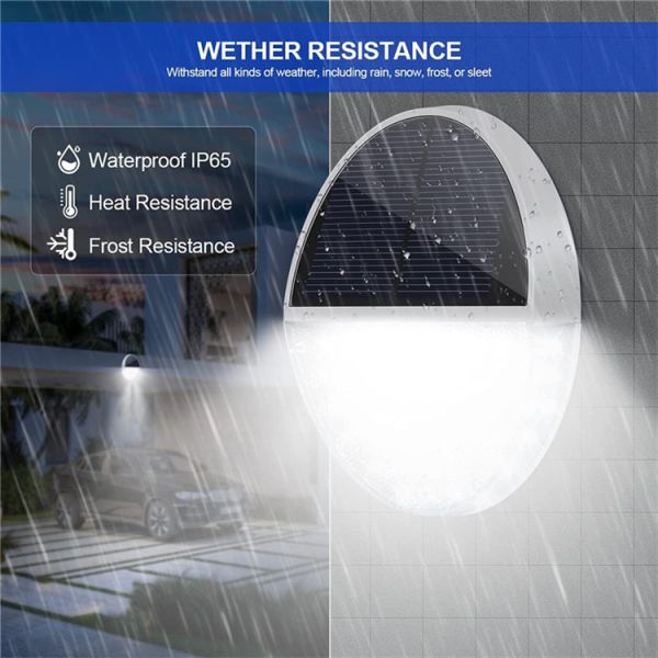 Outdoor Landscape Wall Lights LED Solar Inductive Light Human Radar Yard