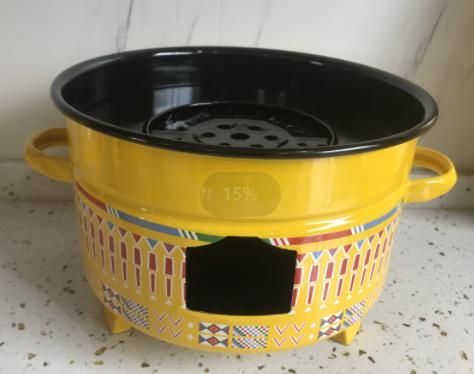 Classic Saudi Type Colorful Enamel Tableware Teapot Sets with Traditional Patterns