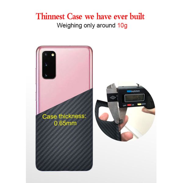 Scratch Proof Black Matte Aramid Samsung S20 Waterproof Case