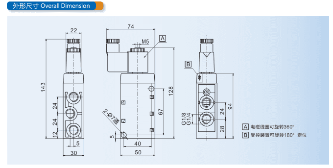 Festo Type Pneumatic Poppet Valve , XMFH Series...