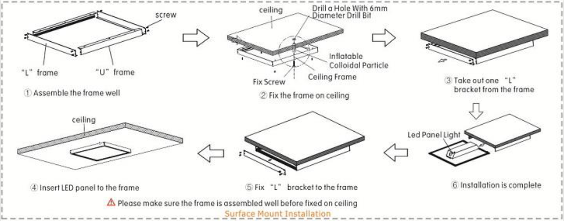 Square Ceiling LED Slim Panel Light 36 Watt / 600 By 600 Led Panel lamp