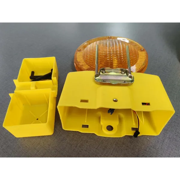 Professional Battery-Powered LED Warning Light High-Visibility Flashing Beacon for Construction Sites, Traffic Safety & Industrial Hazard Warning