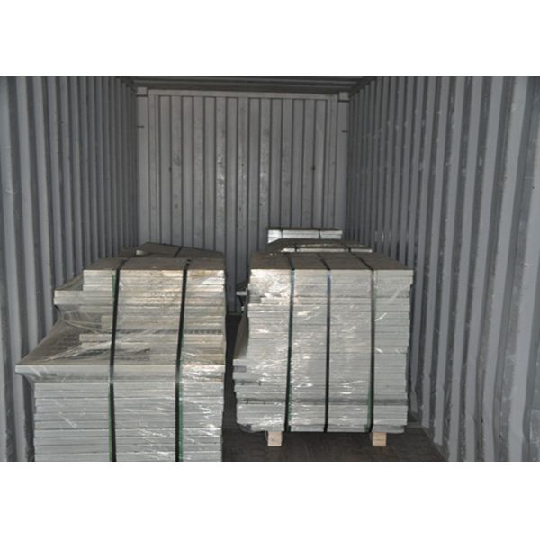 Plain galvanised floor grating , 3 / 5mm Thickness walkway mesh grating