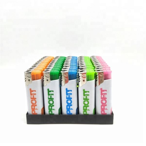 Colorful Dy-F003 LED Light Windproof Electronic Lighter Customization Plastic
