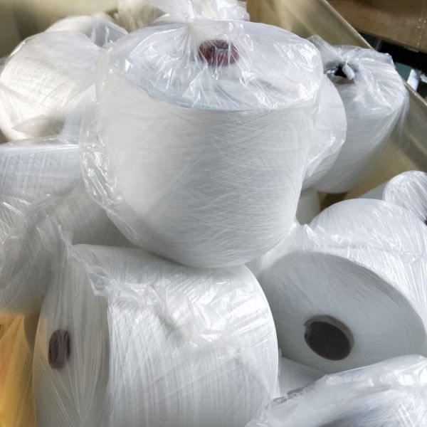 Recycle Spun Polyester Yarn 22s with GRS certificate