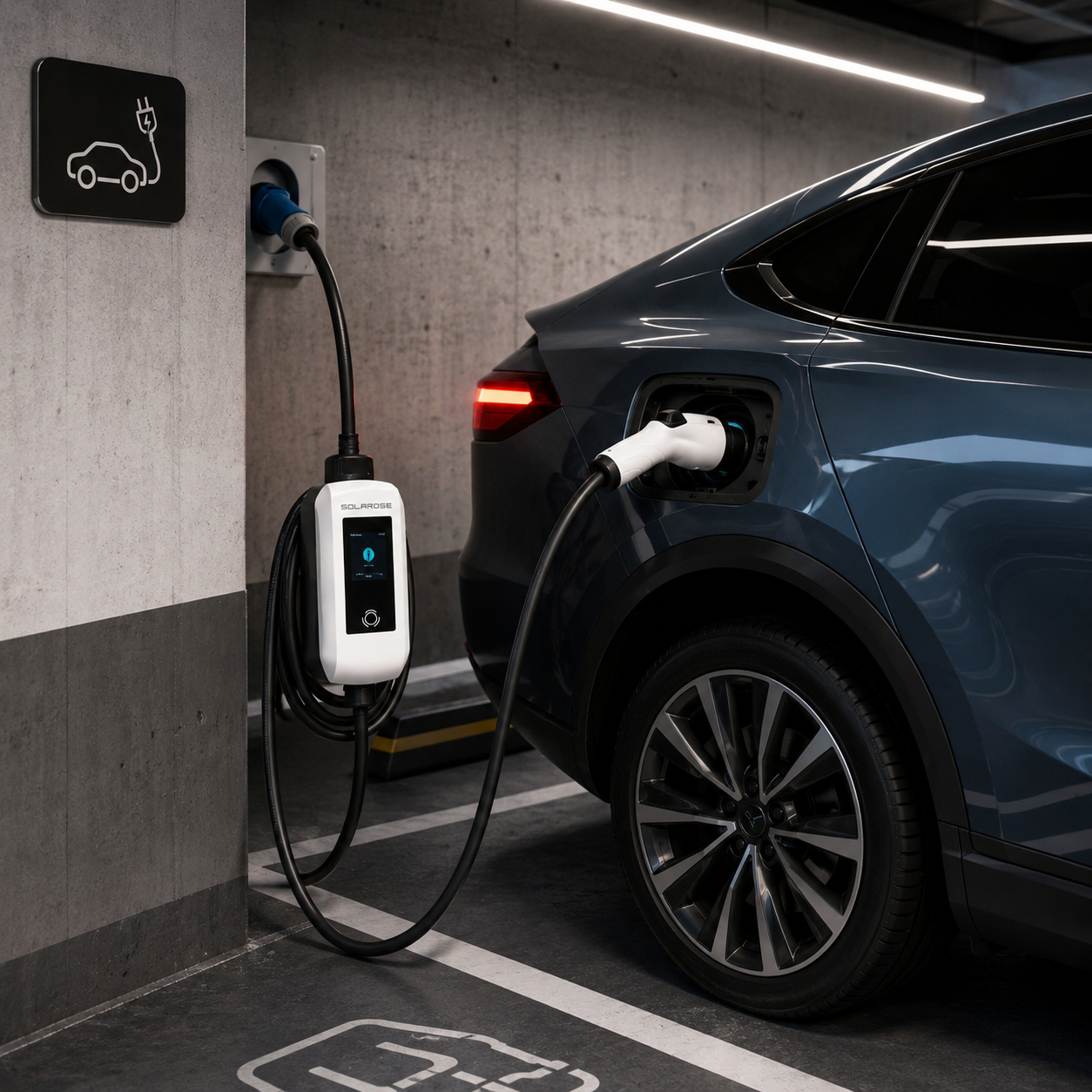7KW Type 2 AC EV Charging Station for Commercial & Residential Deployment