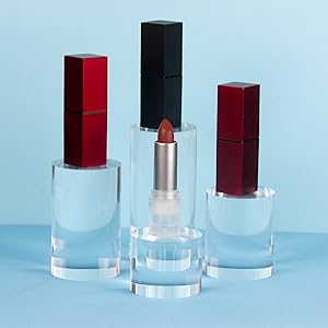 Acrylic Cube Cylinder Round Photo Props, Transparent Solid Acrylic Display Blocks For Photography Boutique Jewelry