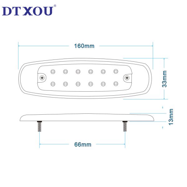 Universal 12-24v Super Bright Flash 12led Warning Strobe Lights Waterproof Dustproof Truck Vehicle Strobe Side Led Marker Light