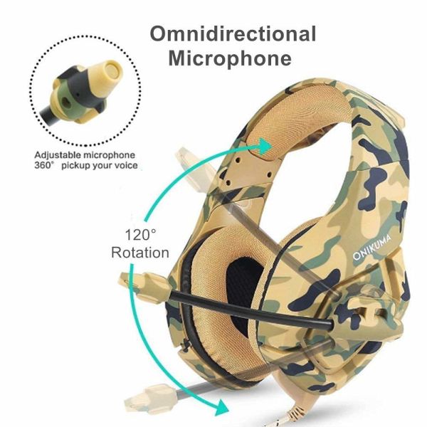 Onikuma K1B 117dB 2.2kohm Wired Over Ear Headset