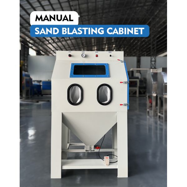 Dry sand blasting machine cabinet exterior view