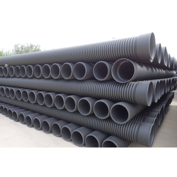 Customized Thickness HDPE Double Wall Corrugated Pipe With High Tensile Strength
