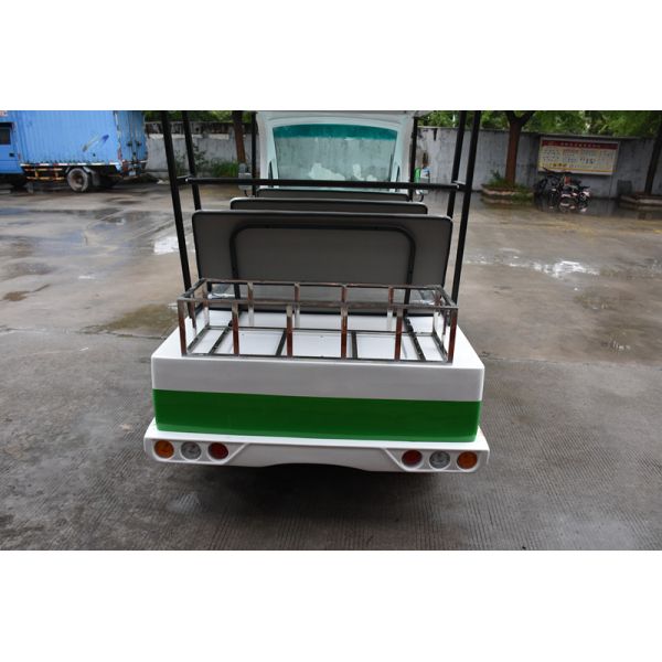 8 Passengers Mini Electric Sightseeing Car With Rear Small Package Box