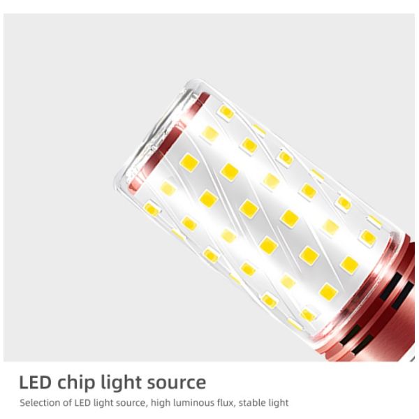 Tri-Color Dimmable LED Corn Bulb Light 12W 16W With E14 And E27 Screw Base