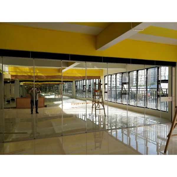 1200mm Width Movable Acoustic Partition Wall Top Hanging System