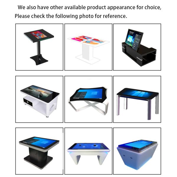43 Inch LCD Advertising PCAP Smart Coffee Table With Touch Screen