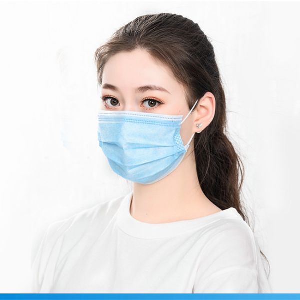 30pcs 3 Ply Nonwoven Disposable Medical Face Mask