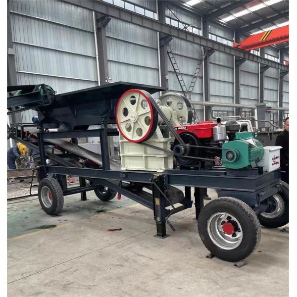 10 20 30 Tph Capacity Diesel Engine Mobile Jaw Crusher For Sand Stone Processing Production Lines