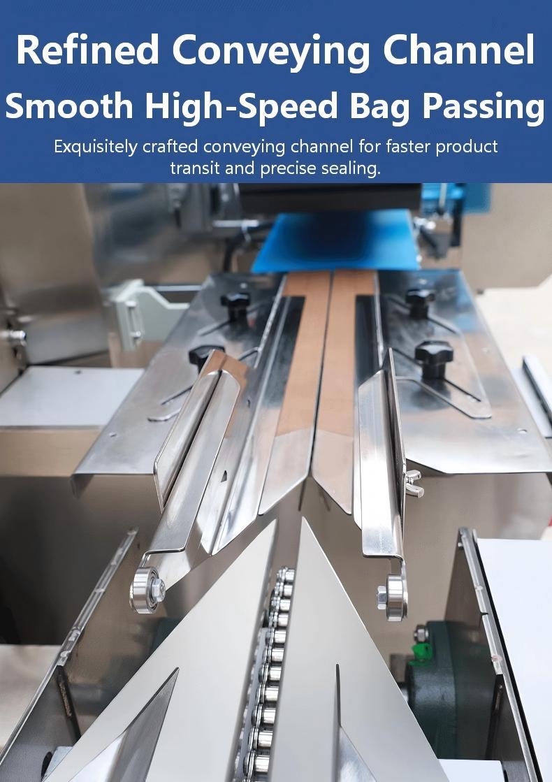 Fully Automatic CHIC Brand Pillow Heat Shrink Film Packaging Machine for Tableware Bottles Milk Tea & Cosmetic Wrapping