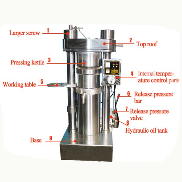 Seed Extracting Industrial Oil Press Machine Automatic Control With Adjust Temperature