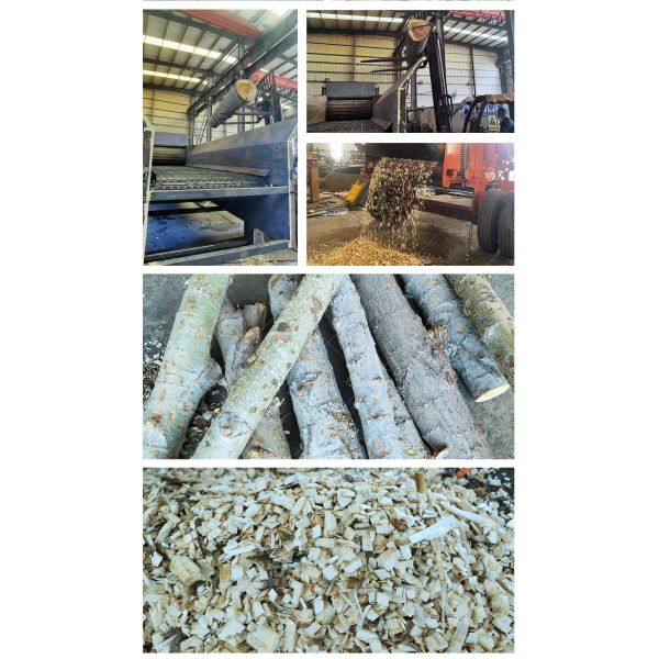 Forestry Machinery Firewood Processor Tree Cutting Machine / Drum Wood Chipper Equipment Wooden Chipping Machine
