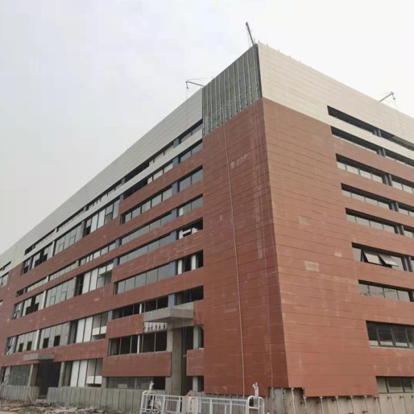 Commercial Building 18mm Terracotta Facade Panel Fireproof Waterproof Cladding Curtain Wall
