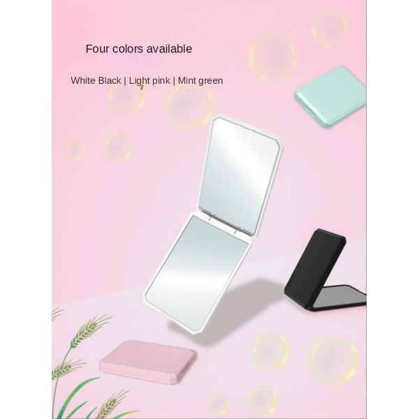 Adjustable Compact Lady Dressing Mirror with Heart-Shaped LED Light and Custom Design